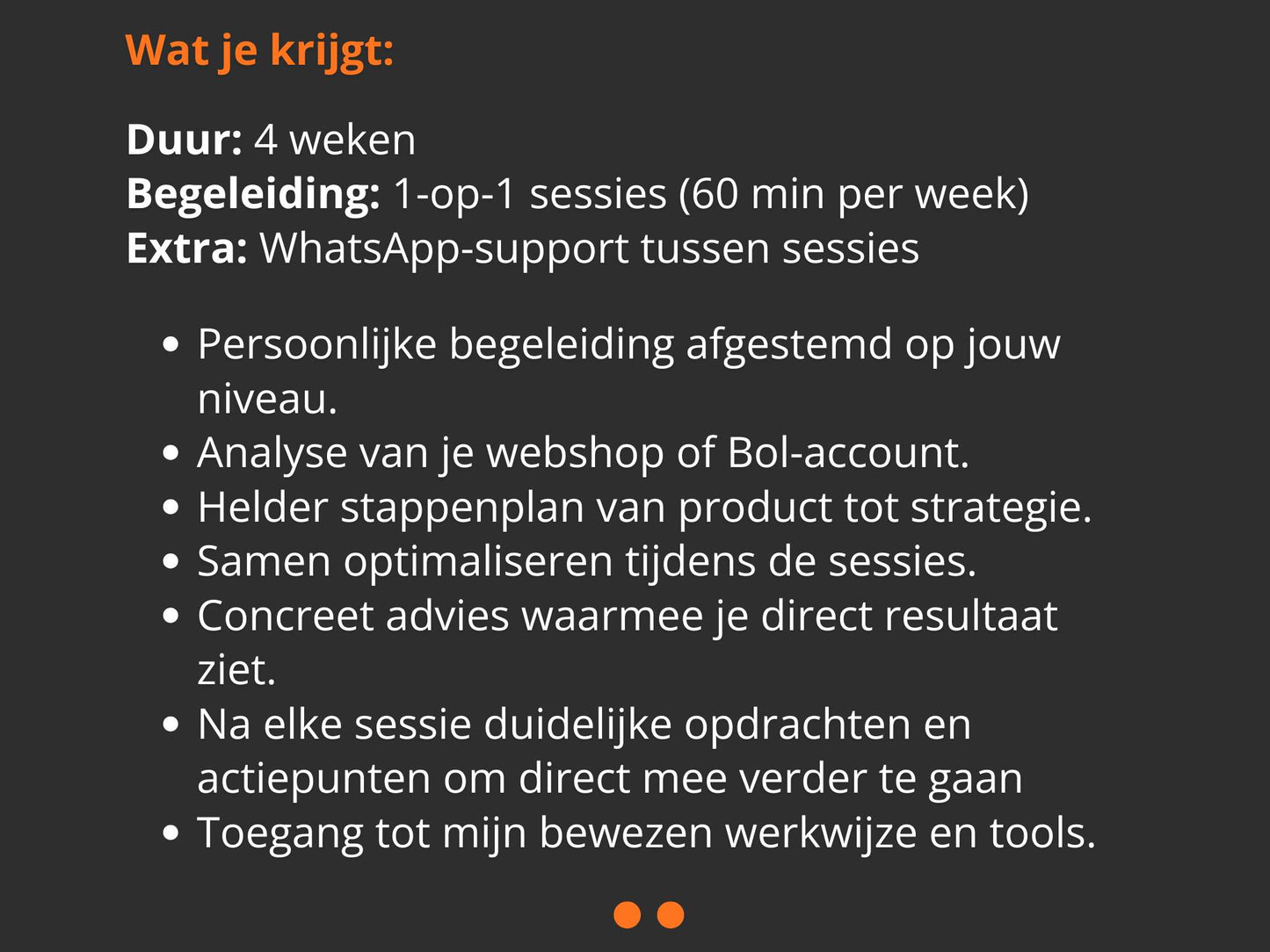 1:1 Begeleidingstraject Builder