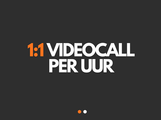 1:1 videocall per uur