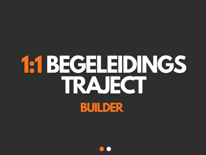 1:1 Begeleidingstraject Builder