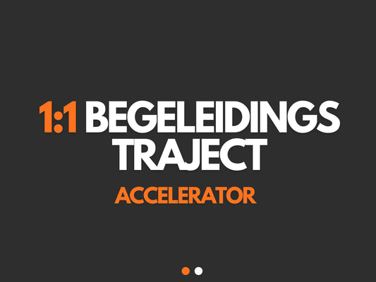 1:1 Begeleidings traject Accelerator